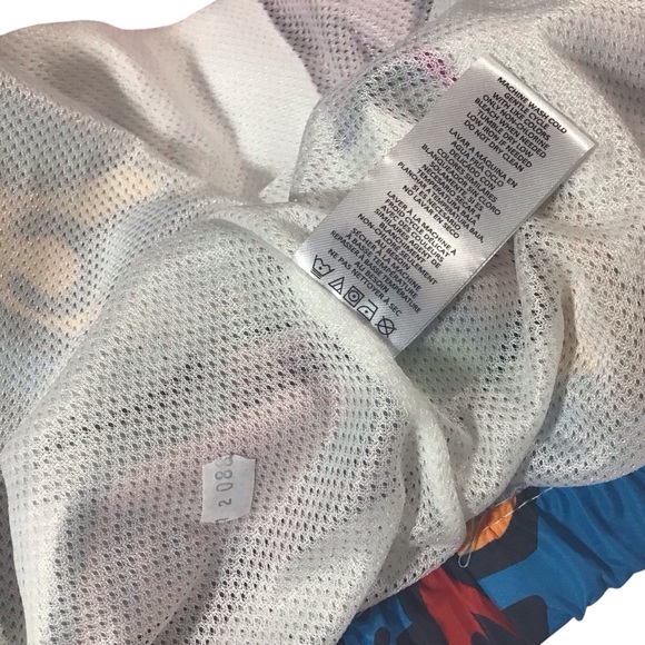 Members Only Keith Haring Jacket Pop Art Graffiti All Over Graphic People Pink - Picture 12 of 13